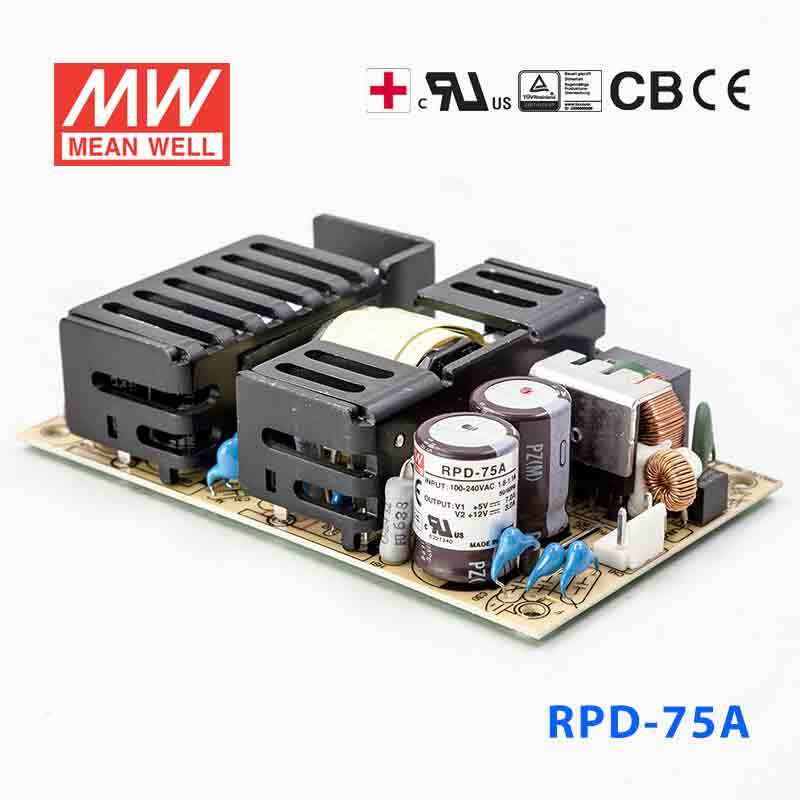 RPD-75A MEAN WELL Power Supply | HTD Electronics