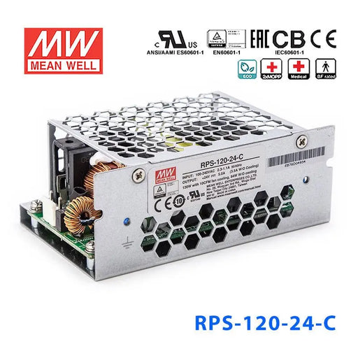 RPS-120-24-C MEAN WELL Power Supply | HTD Electronics