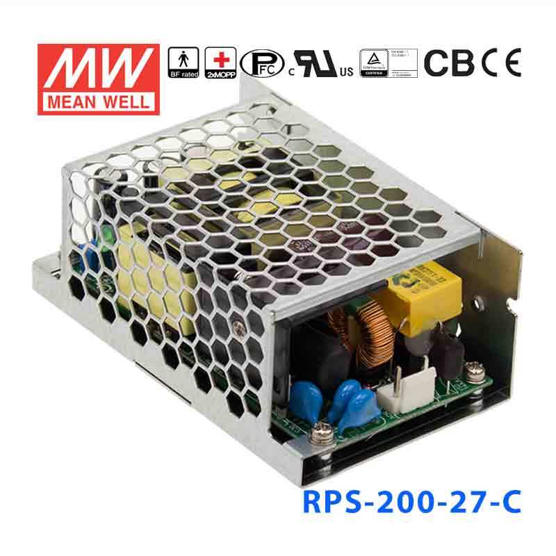 RPS-200-27-C MEAN WELL Power Supply | HTD Electronics
