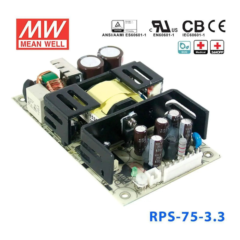 RPS-75-3.3 MEAN WELL Power Supply | HTD Electronics
