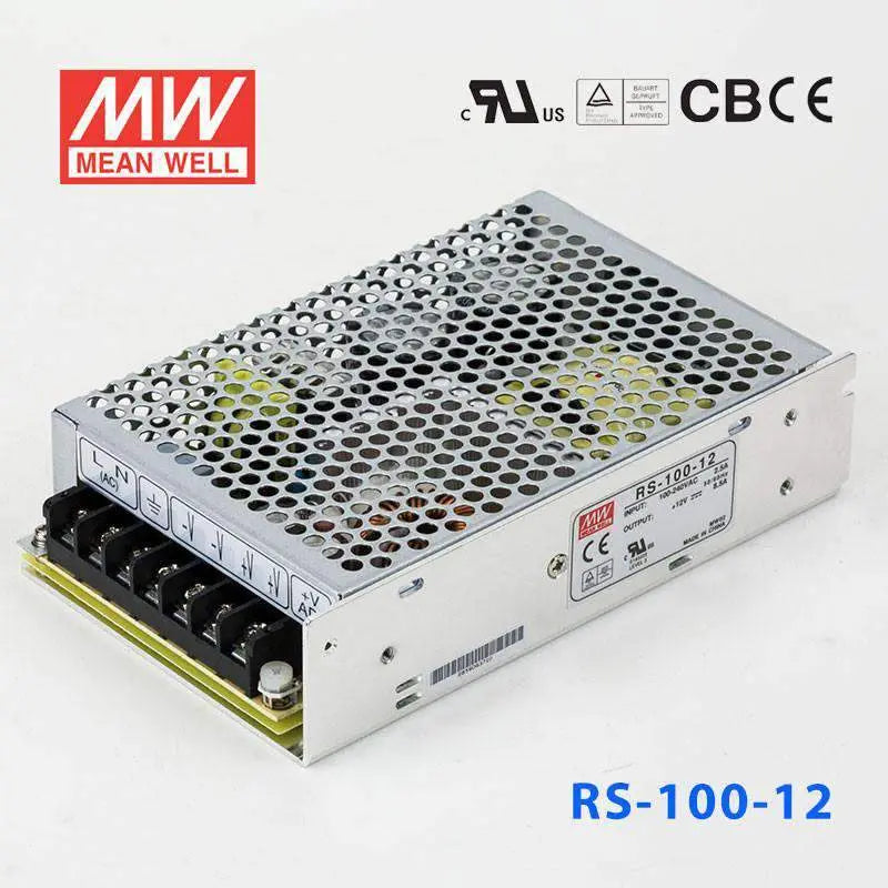 RS-100-12 MEAN WELL Power Supply | HTD Electronics