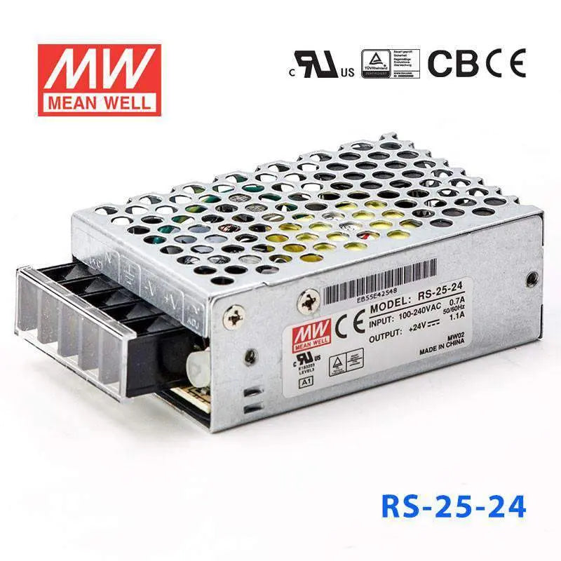 RS-25-24 MEAN WELL Power Supply | HTD Electronics