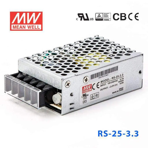 RS-25-3.3 MEAN WELL Power Supply | HTD Electronics