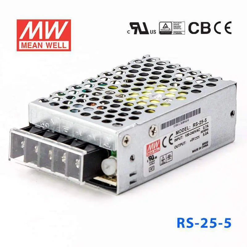 RS-25-5 MEAN WELL Power Supply | HTD Electronics