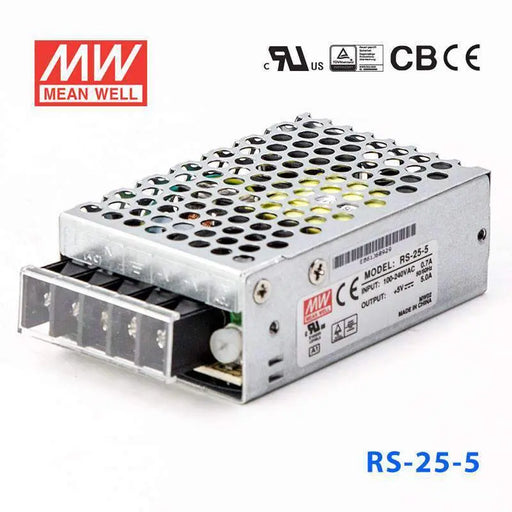 RS-25-5 MEAN WELL Power Supply | HTD Electronics