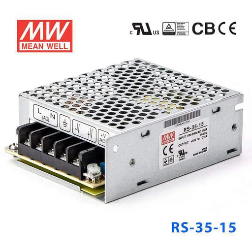 RS-35-15 MEAN WELL Power Supply | HTD Electronics