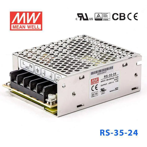 RS-35-24 MEAN WELL Power Supply | HTD Electronics