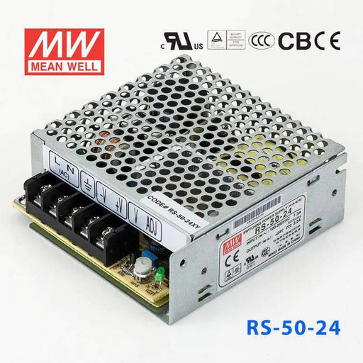RS-50-24 MEAN WELL Power Supply | HTD Electronics