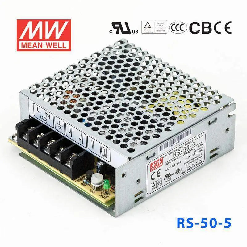 RS-50-5 MEAN WELL Power Supply | HTD Electronics