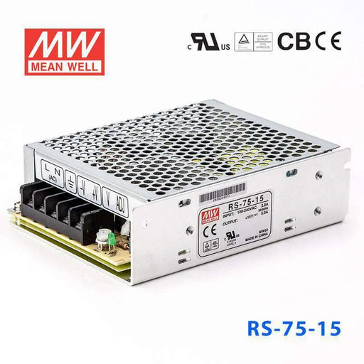 RS-75-15 MEAN WELL Power Supply | HTD Electronics