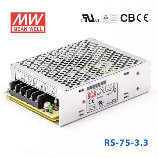 RS-75-3.3 MEAN WELL Power Supply | HTD Electronics