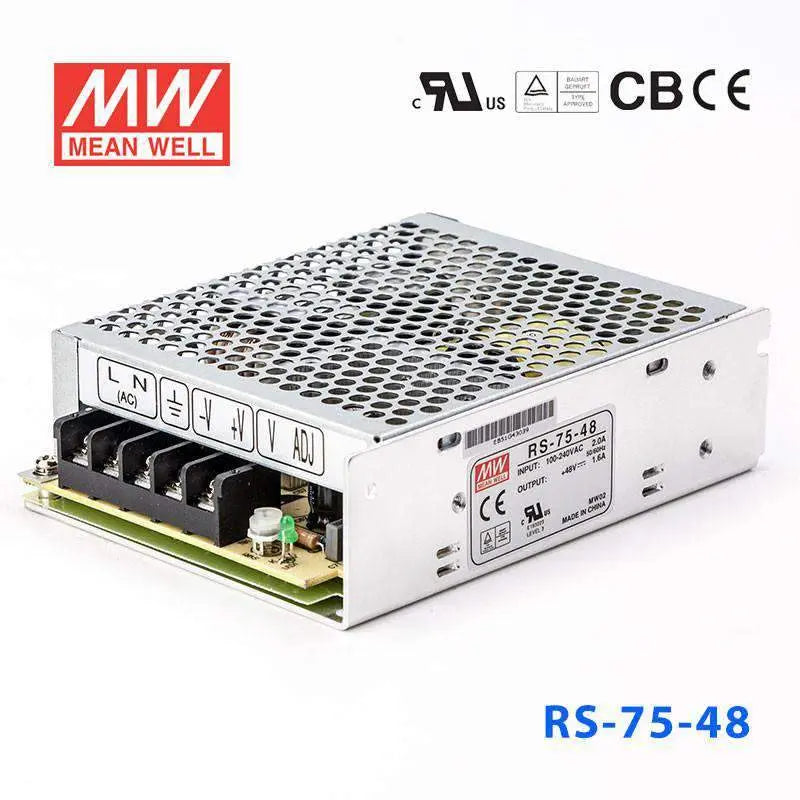 RS-75-48 MEAN WELL Power Supply | HTD Electronics