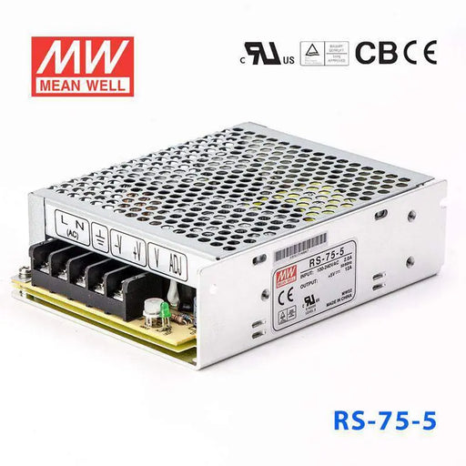 RS-75-5 MEAN WELL Power Supply | HTD Electronics