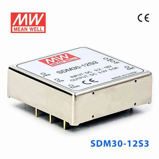 SDM30-12S3 MEAN WELL Power Supply | HTD Electronics