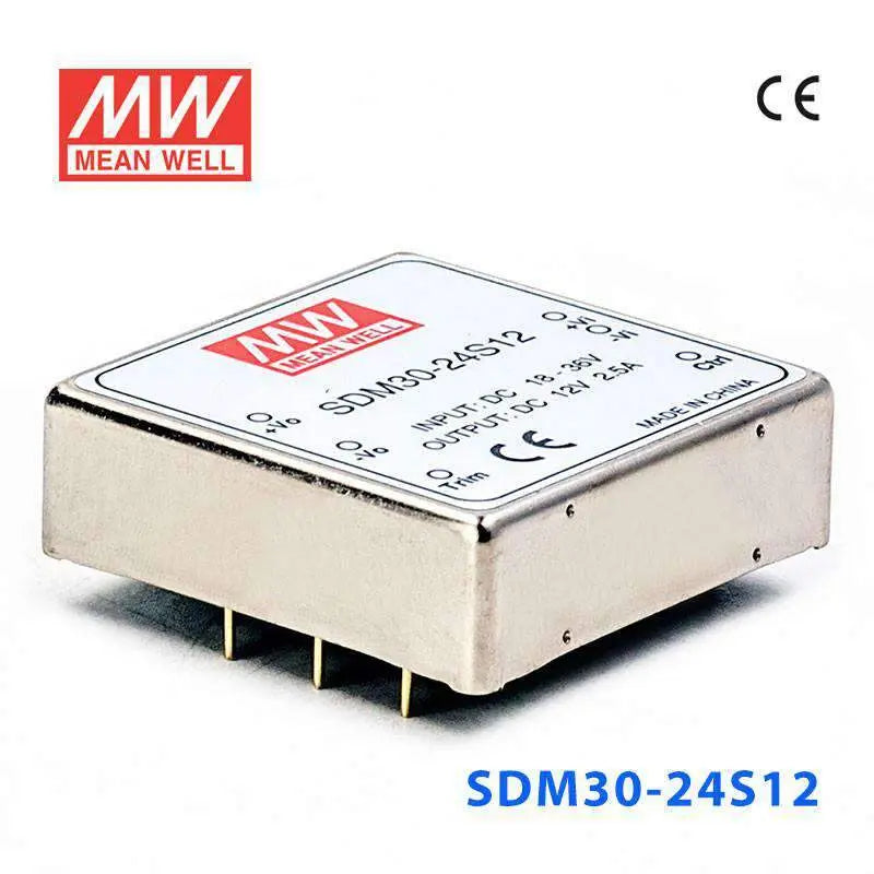 SDM30-24S12 MEAN WELL Power Supply | HTD Electronics