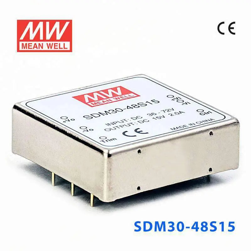 SDM30-48S15 MEAN WELL Power Supply | HTD Electronics