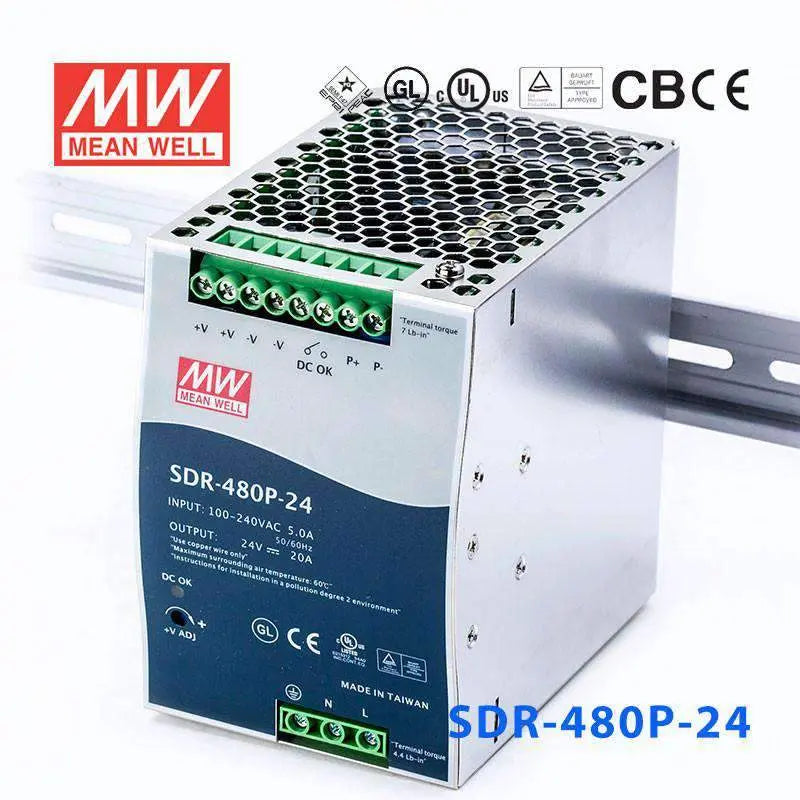 SDR-480P-24 MEAN WELL Power Supply | HTD Electronics