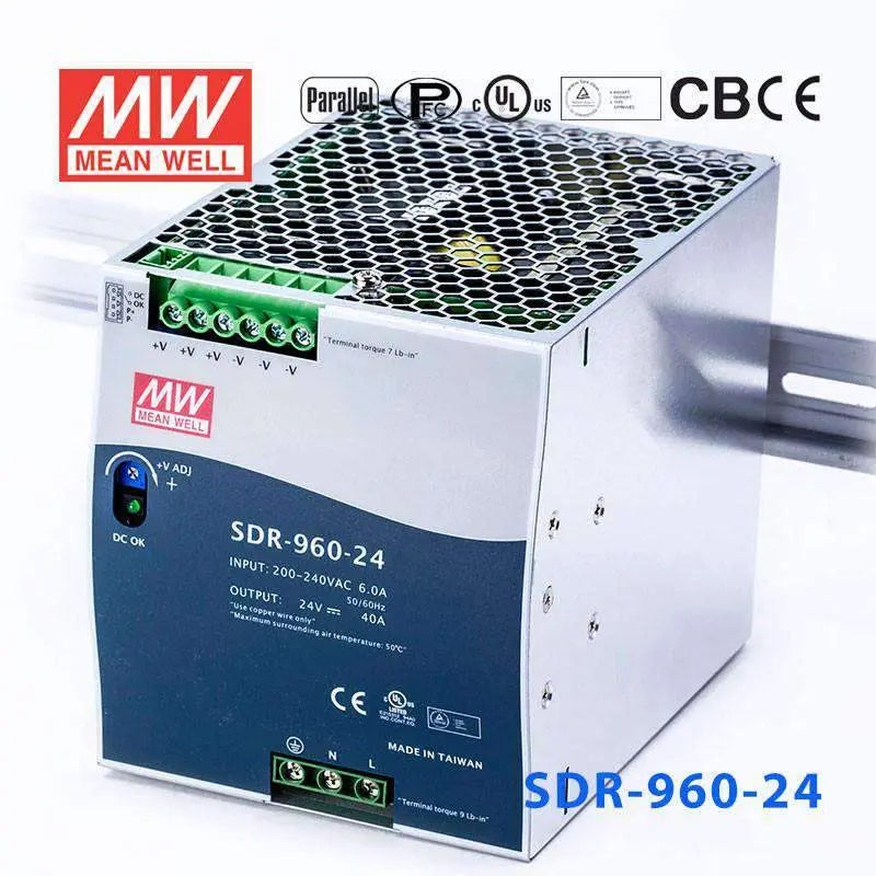 SDR-960-24 MEAN WELL Power Supply | HTD Electronics