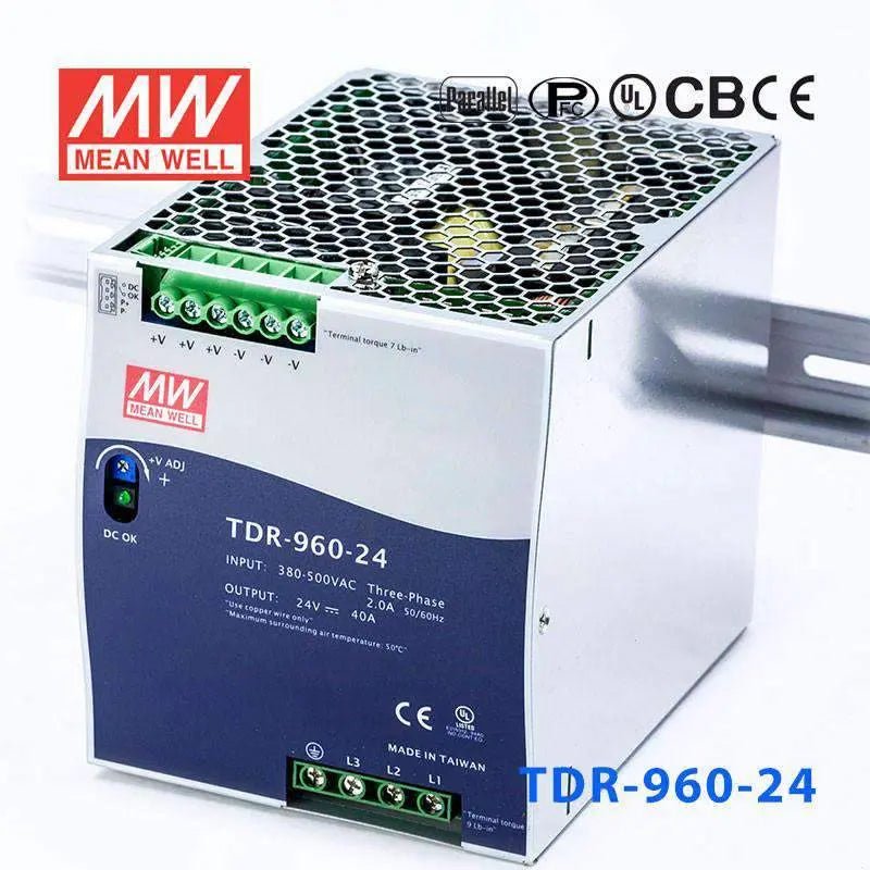 TDR-960-24 MEAN WELL Power Supply | HTD Electronics